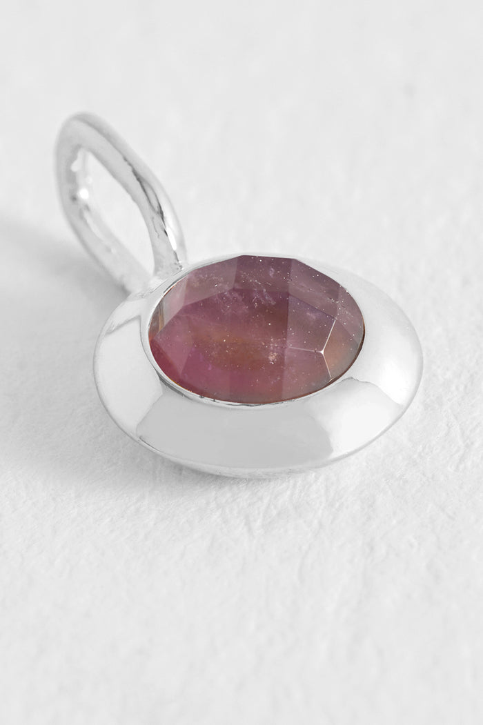 Estella Bartlett February Birthstone Charm Silver Plated | Amethyst
