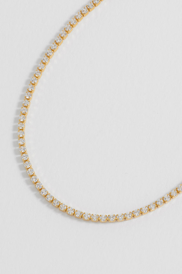 Estella Bartlett Fine CZ Tennis Bracelet Gold Plated | White CZ