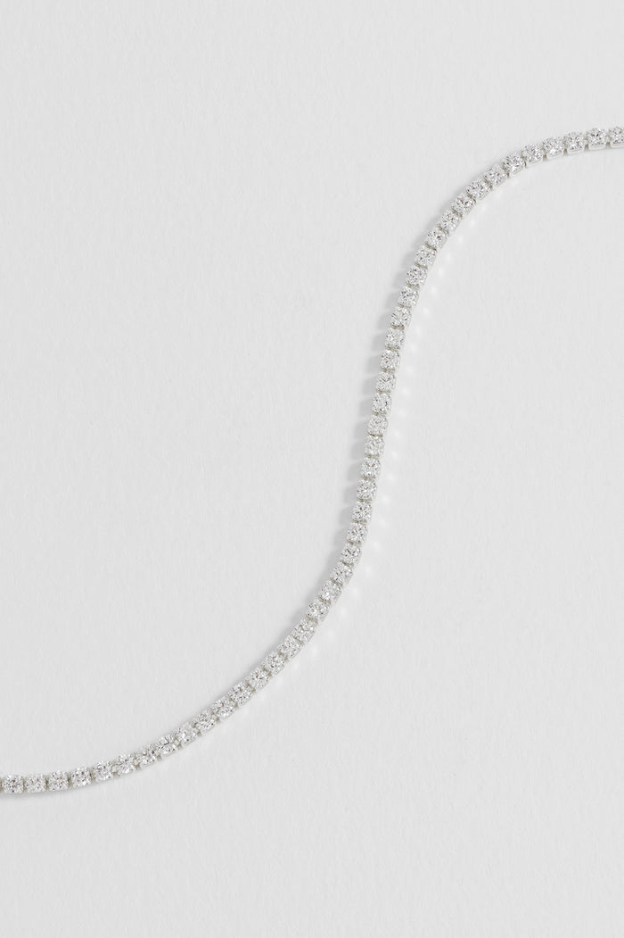 Estella Bartlett Fine CZ Tennis Bracelet Silver Plated | White CZ