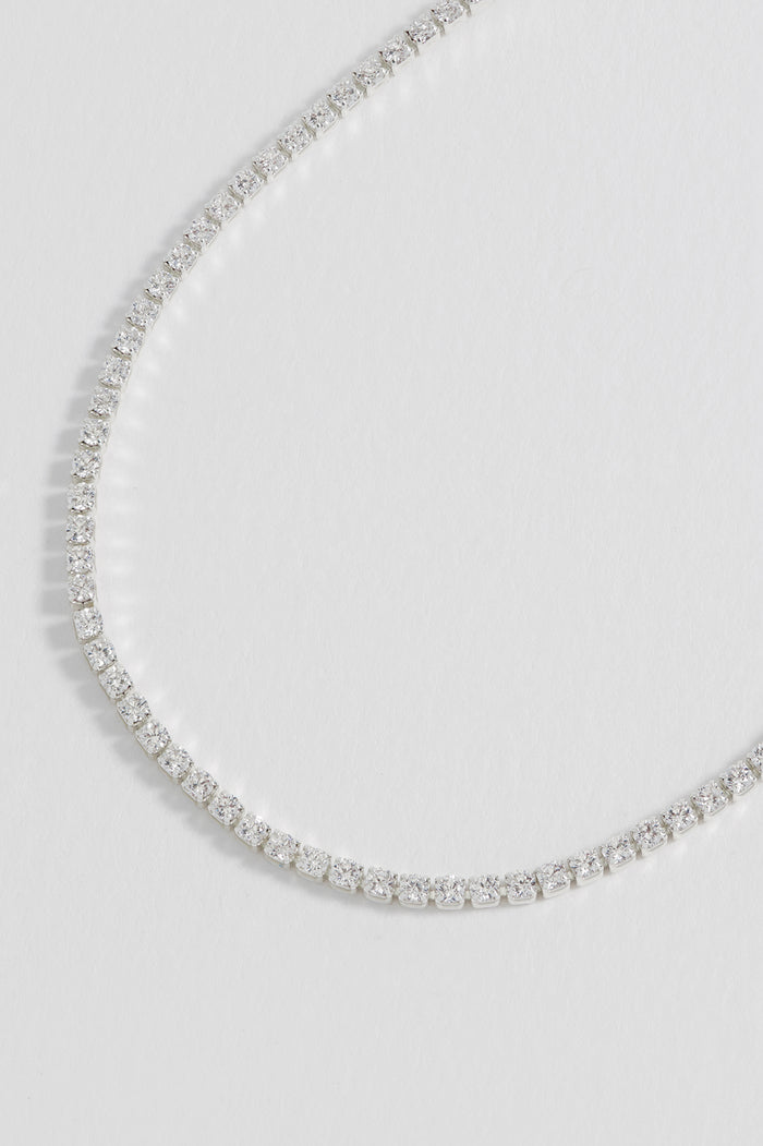 Estella Bartlett Fine CZ Tennis Bracelet Silver Plated | White CZ