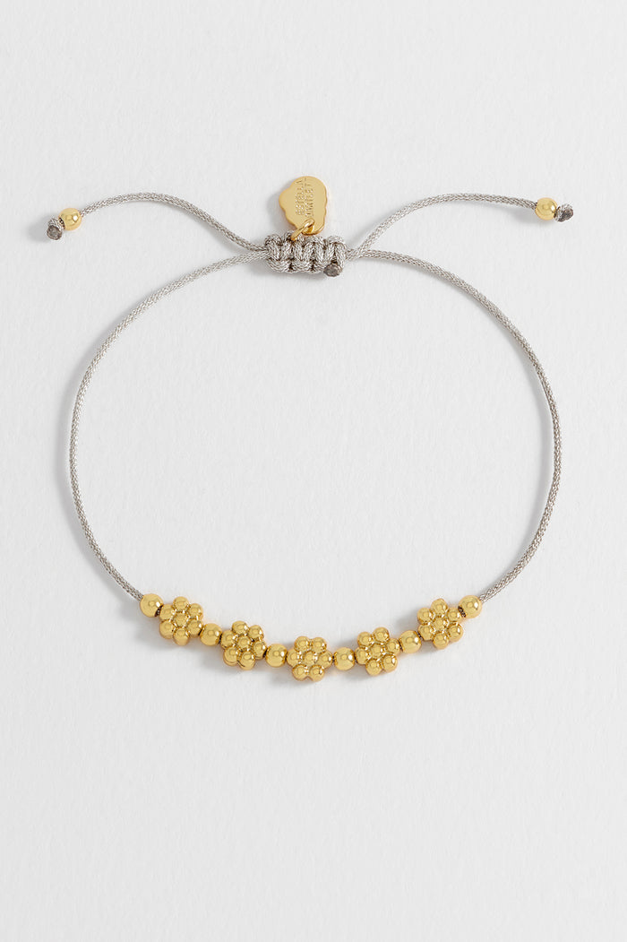 Estella Bartlett Flower Chain Friendship Bracelet Gold And Silver Plated Packaging Message: DAISY CHAIN