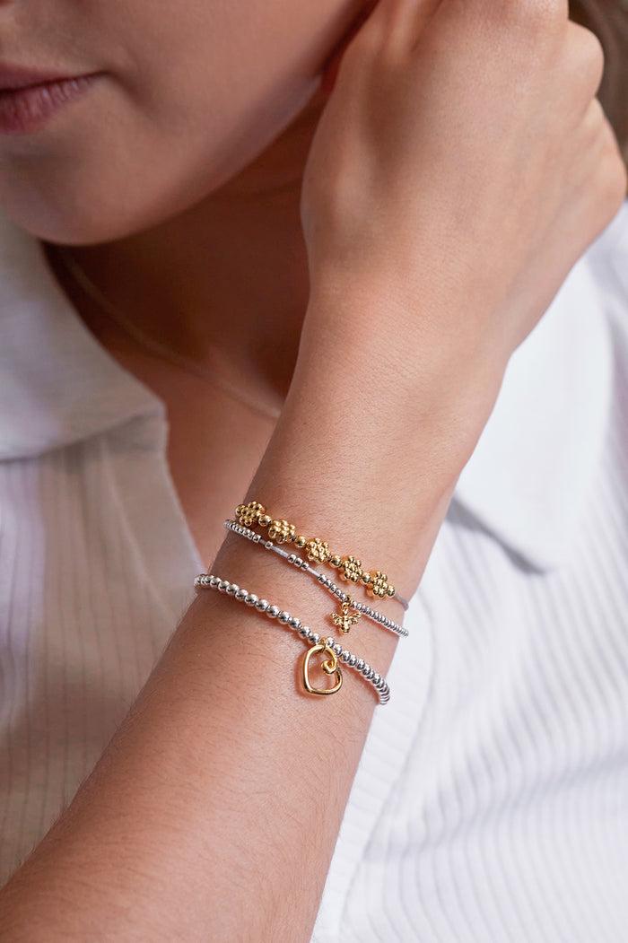 Estella Bartlett Flower Chain Friendship Bracelet Gold And Silver Plated Packaging Message: DAISY CHAIN