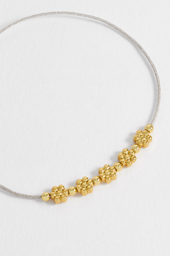 Estella Bartlett Flower Chain Friendship Bracelet Gold And Silver Plated Packaging Message: DAISY CHAIN