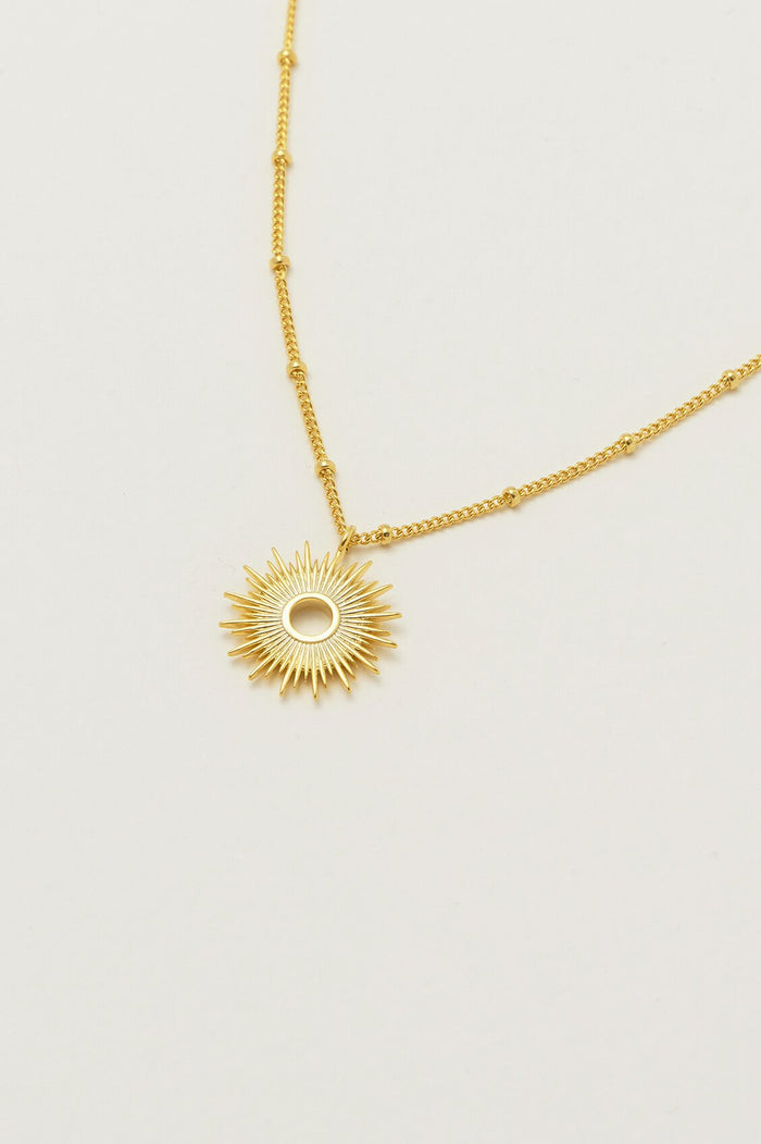 Estella Bartlett Full Sunburst Necklace Gold Plated