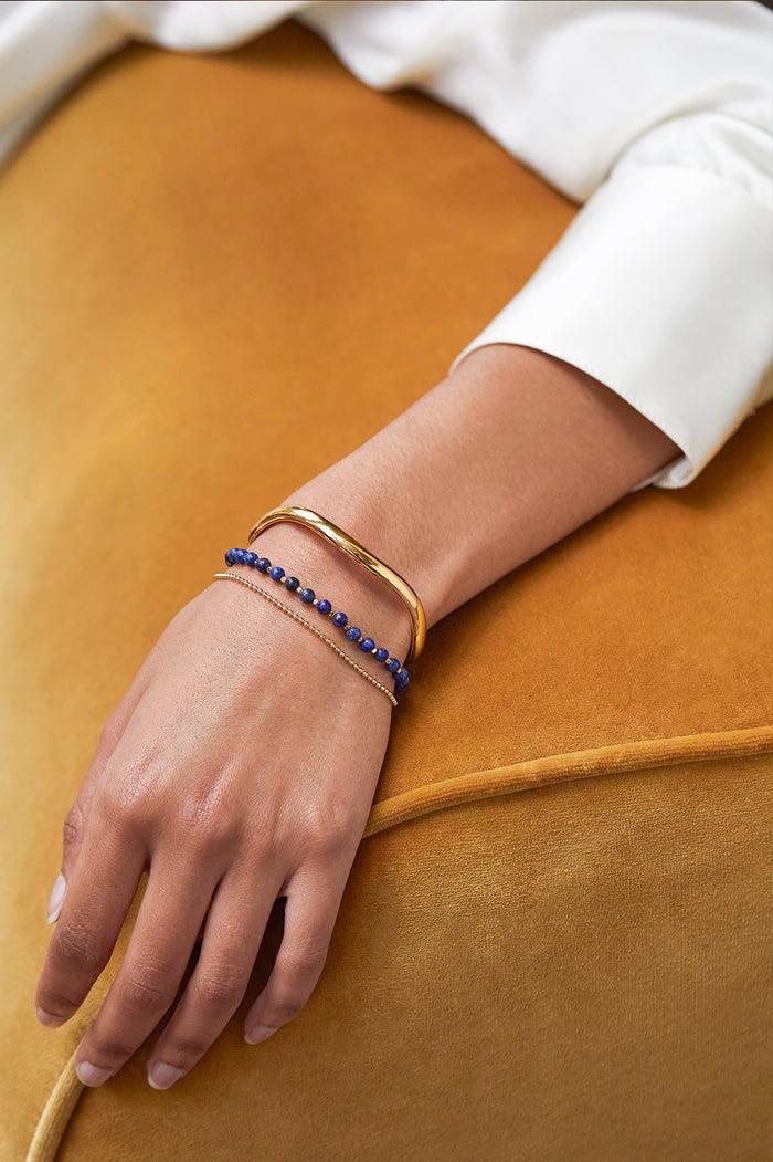Estella Bartlett Gemstone Duo Bracelet Gold Plated | Lapis