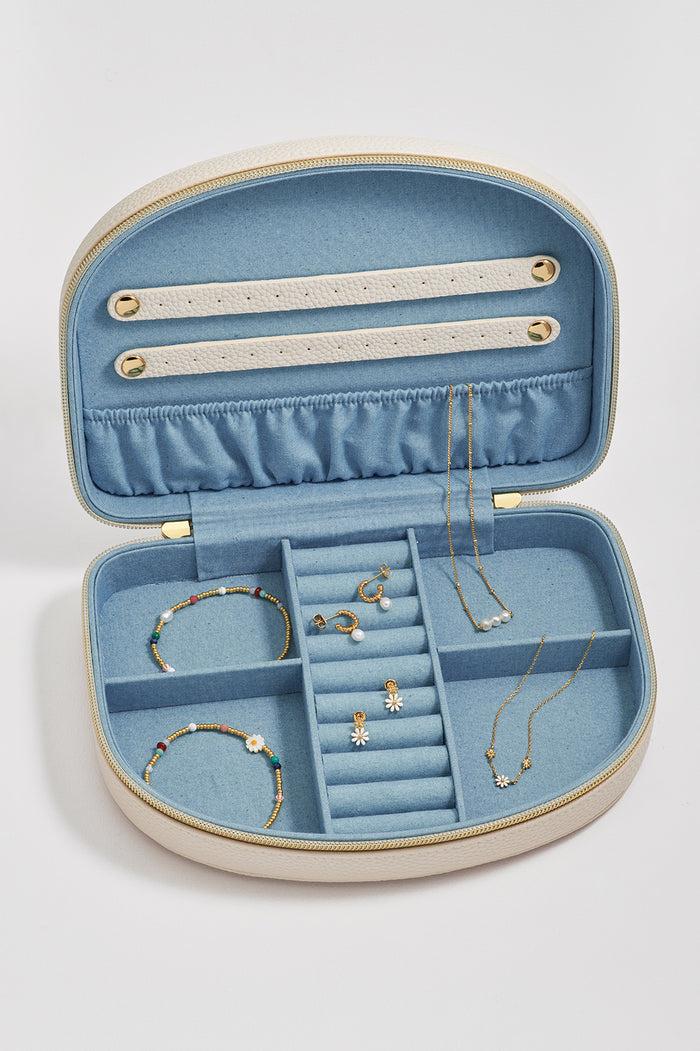 Estella Bartlett Half Moon Large Jewellery Box Off-White