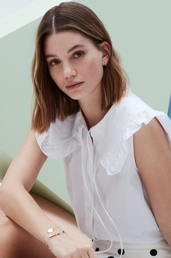 Estella Bartlett Hammered Disc Bracelet Gold Plated Packaging Message: All You Need Is Love