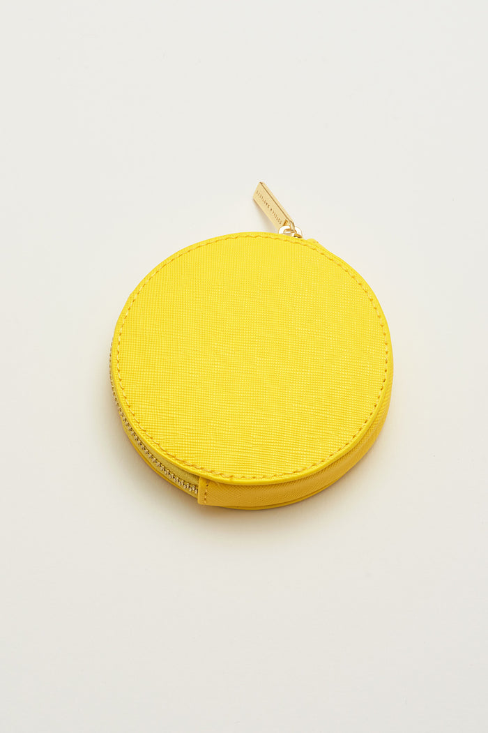 Estella Bartlett Happy Thoughts Circle Coin Purse Yellow