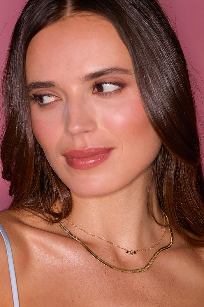 Estella Bartlett Herringbone Chain Necklace Gold Plated