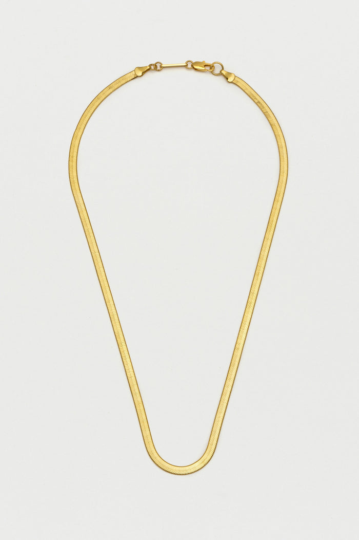 estella bartlett Herringbone Chain Necklace Gold Plated