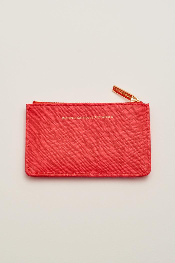 Estella Bartlett Imagination Rules The World Card Purse Coral
