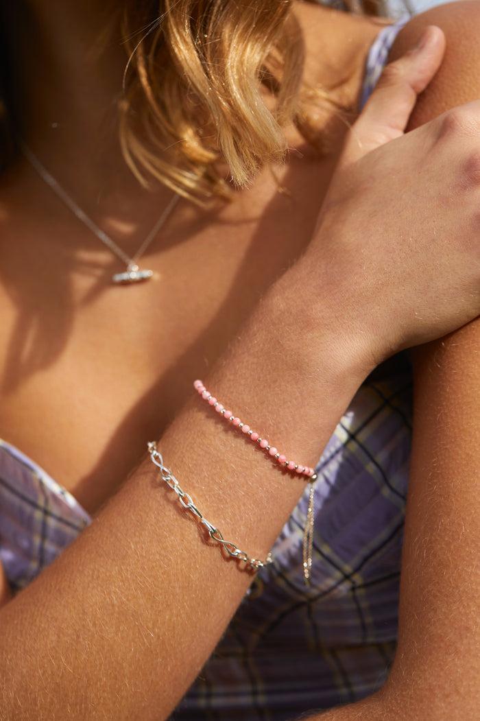 Estella Bartlett Infinity Chain Bracelet Silver Plated