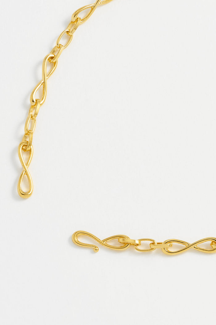 Estella Bartlett Infinity Loop Chain Necklace Gold Plated