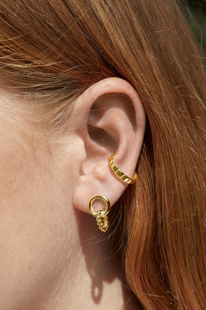 Estella Bartlett Interlocking Twist Studs Gold Plated