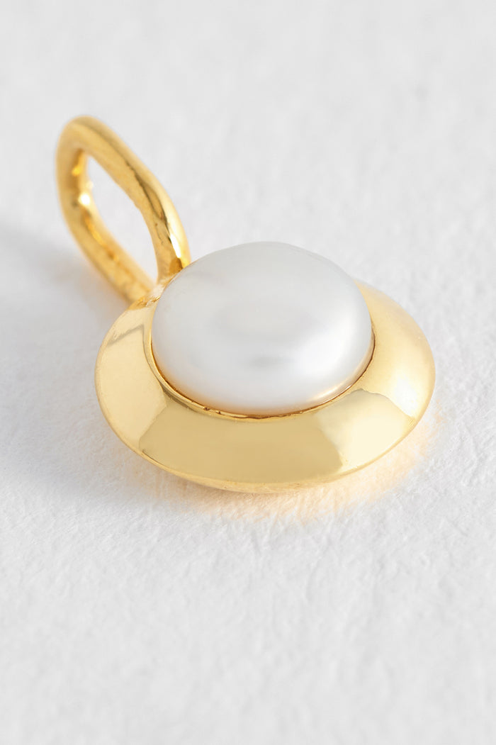 Estella Bartlett June Birthstone Charm Gold Plated | Pearl