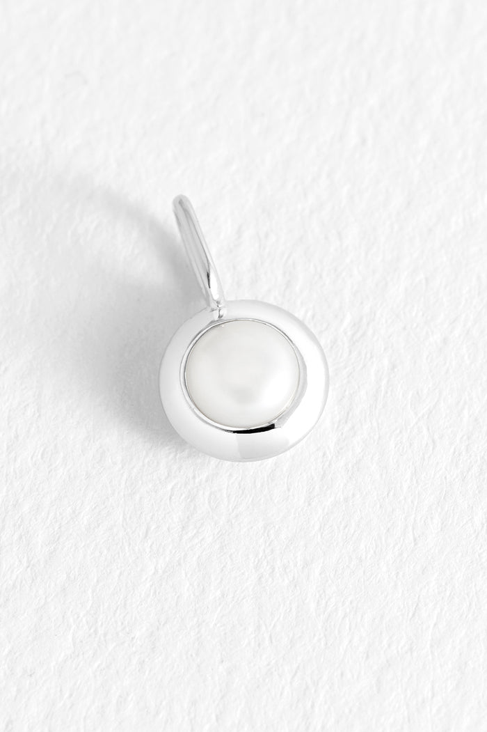 estella bartlett June Birthstone Charm Silver Plated | Pearl
