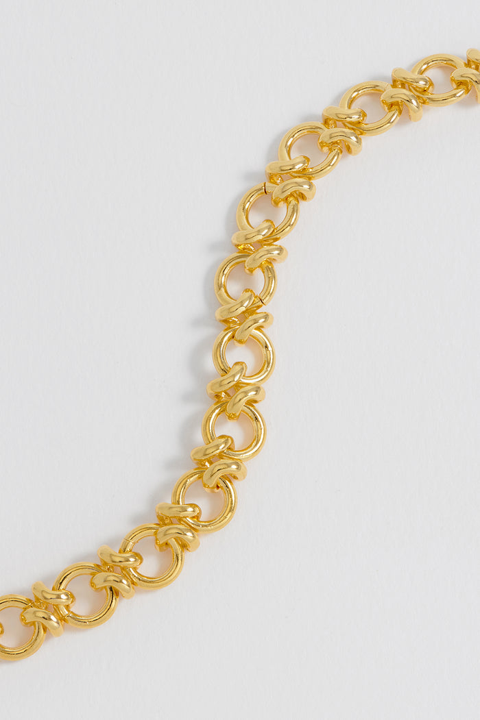 Estella Bartlett Knot Link Chain Bracelet Gold Plated