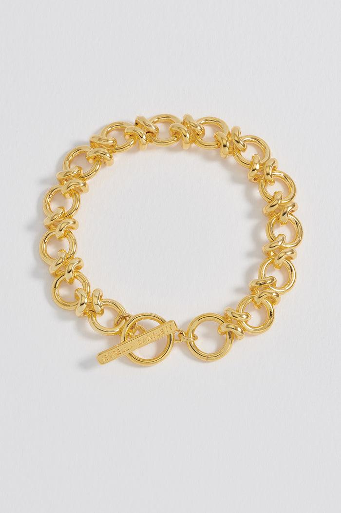 Estella Bartlett Knot Link Chain Bracelet Gold Plated