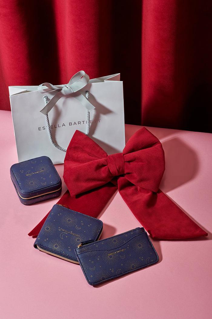 Estella Bartlett Large Card Purse Navy Celestial Print