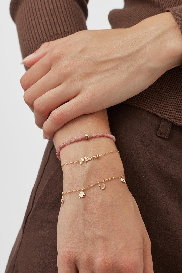 Estella Bartlett Love And Luck Charm Bracelet Gold Plated Packaging Message: Luck