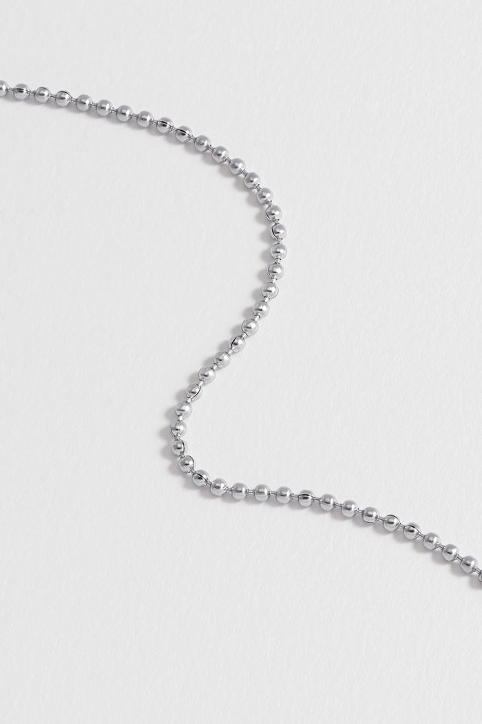 Estella Bartlett Men's Ball Chain Bracelet Waterproof PVD Rhodium Plated
