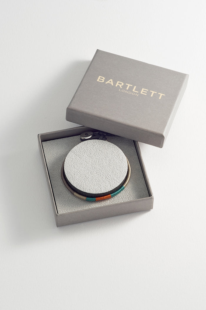 Estella Bartlett Men's Woven Bracelet Waterproof Stainless Steel | Grey