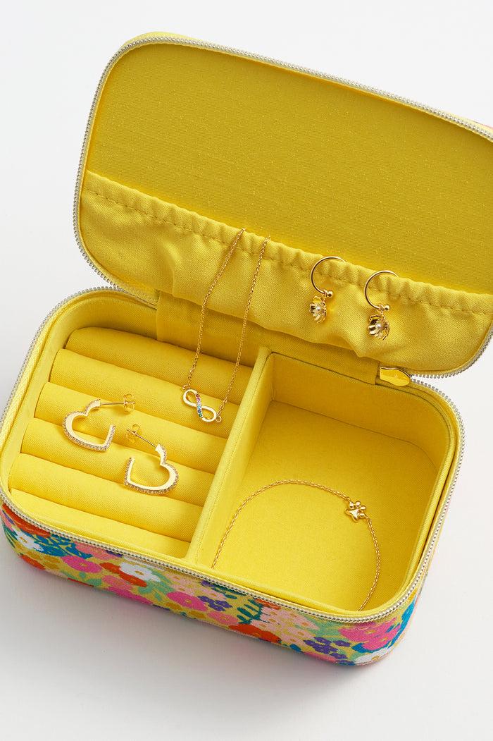 Estella Bartlett Mini Jewellery Box Yellow Floral Print