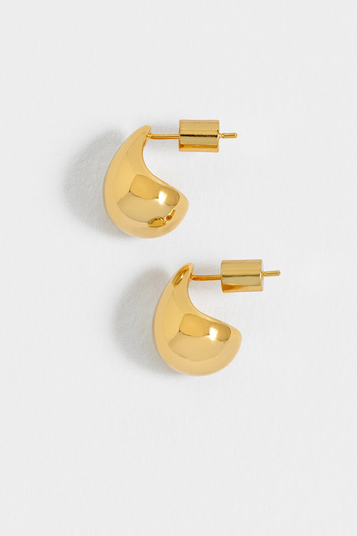 estella bartlett Mini Teardrop Earrings Gold Plated