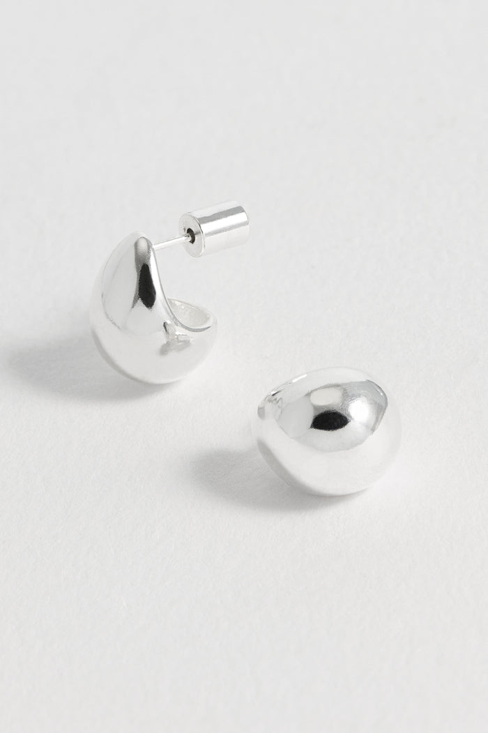 Estella Bartlett Mini Teardrop Earrings Silver Plated