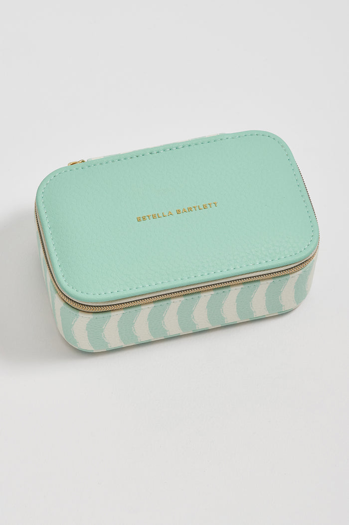 estella bartlett Mint Wiggle Print Mini Jewellery Box Wiggle Mint
