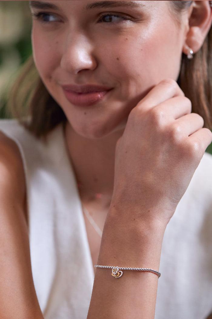 Estella Bartlett Mixed Triple Heart Bracelet Gold And Silver Plated Packaging Message: Soft Heart Sweet Soul