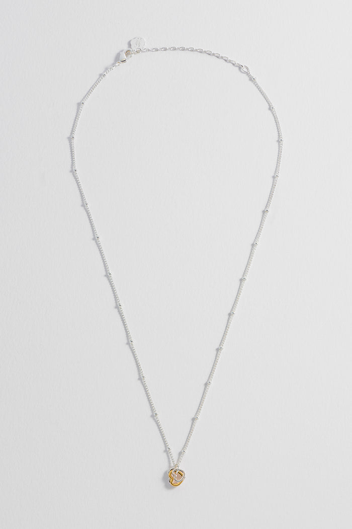 Estella Bartlett Mixed Triple Heart Necklace Gold And Silver Plated Packaging Message: Soft Heart Sweet Soul