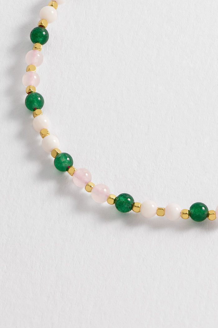 Estella Bartlett Multi Gemstone Amelia Bracelet Gold Plated | LOVE Packaging Message: LOVE