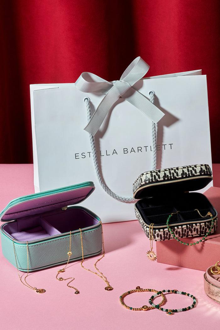 Estella Bartlett Multi Sunburst Bracelet Gold Plated | Green CZ Packaging Message: SHINE BRIGHT