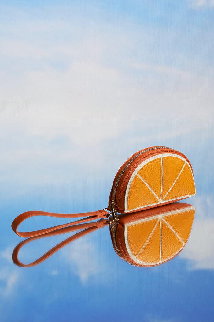 Estella Bartlett Orange Slice Applique Purse Orange
