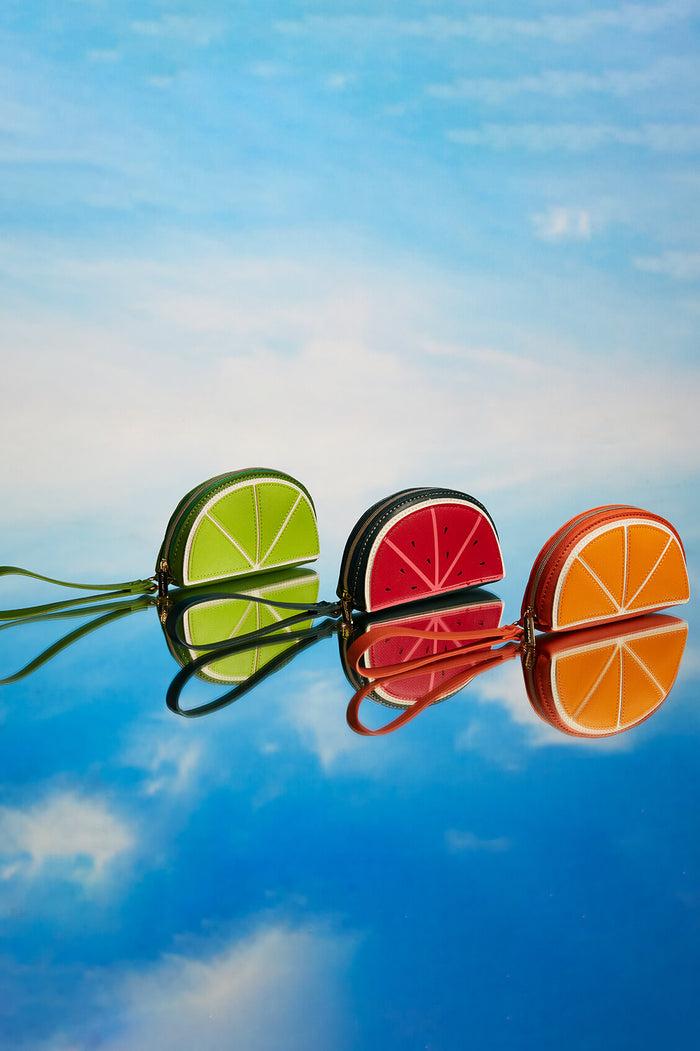 Estella Bartlett Orange Slice Applique Purse Orange