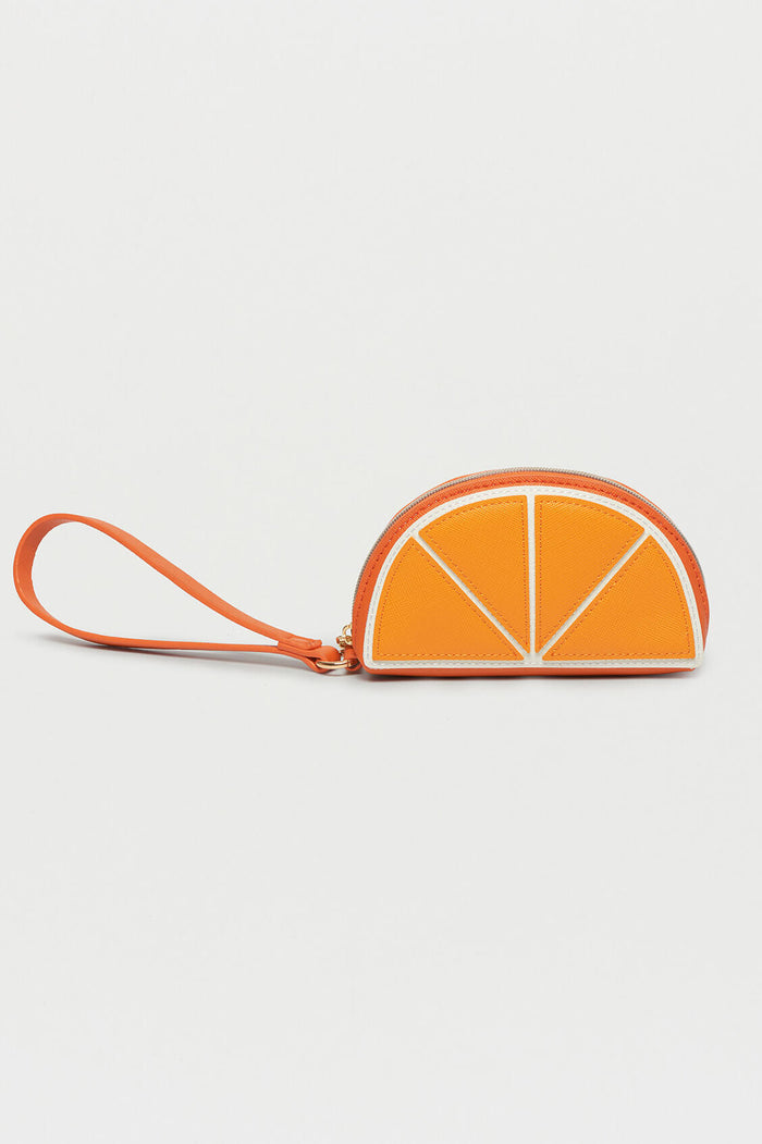 estella bartlett Orange Slice Applique Purse Orange