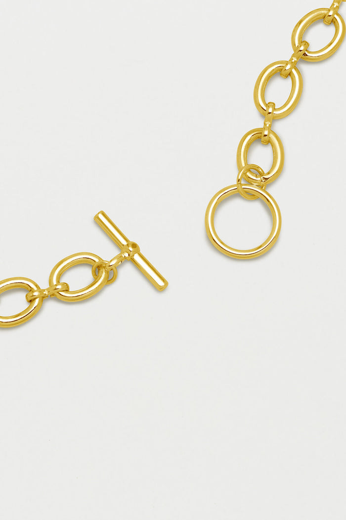 Estella Bartlett Oval Link T-Bar Chain Bracelet Gold Plated