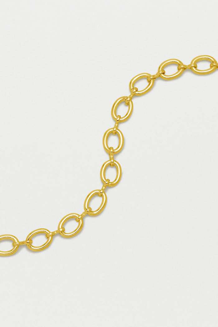 Estella Bartlett Oval Link T-Bar Chain Bracelet Gold Plated