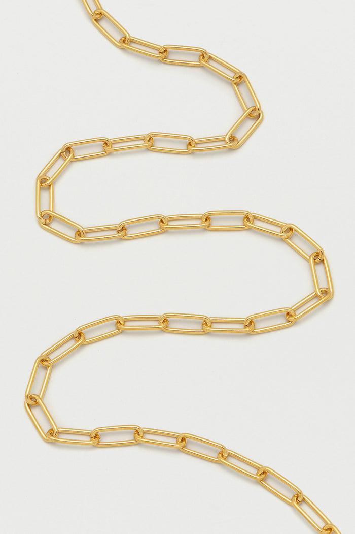 Estella Bartlett Paperclip Link Chain Necklace Gold Plated