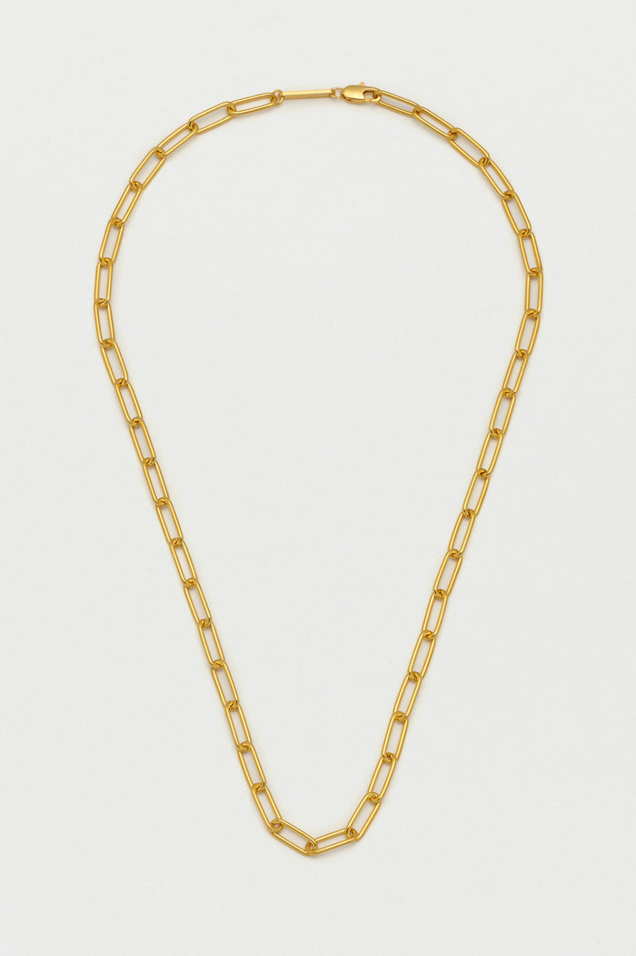 estella bartlett Paperclip Link Chain Necklace Gold Plated