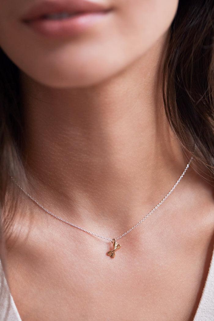 Estella Bartlett Pasta Pendant Necklace Gold And Silver Plated Packaging Message: PASTA PLEASE