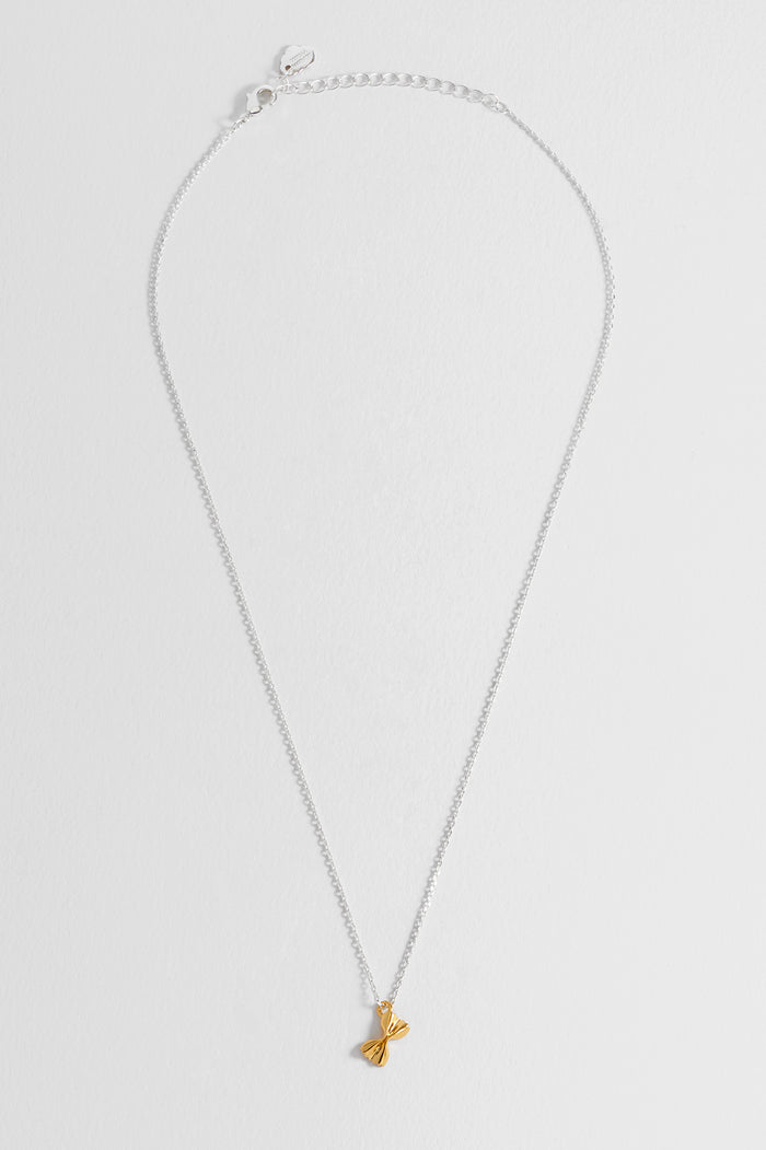 Estella Bartlett Pasta Pendant Necklace Gold And Silver Plated Packaging Message: PASTA PLEASE