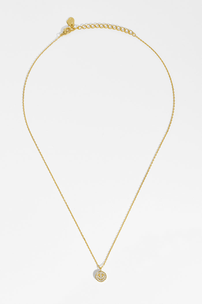 Estella Bartlett Pave Smile Pendant Gold Plated Packaging Message: You Make Me Smile