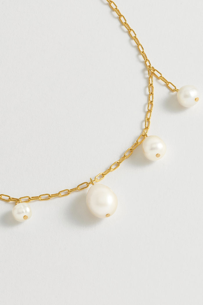 estella bartlett Pearl Drop Necklace Gold Plated | Pearl