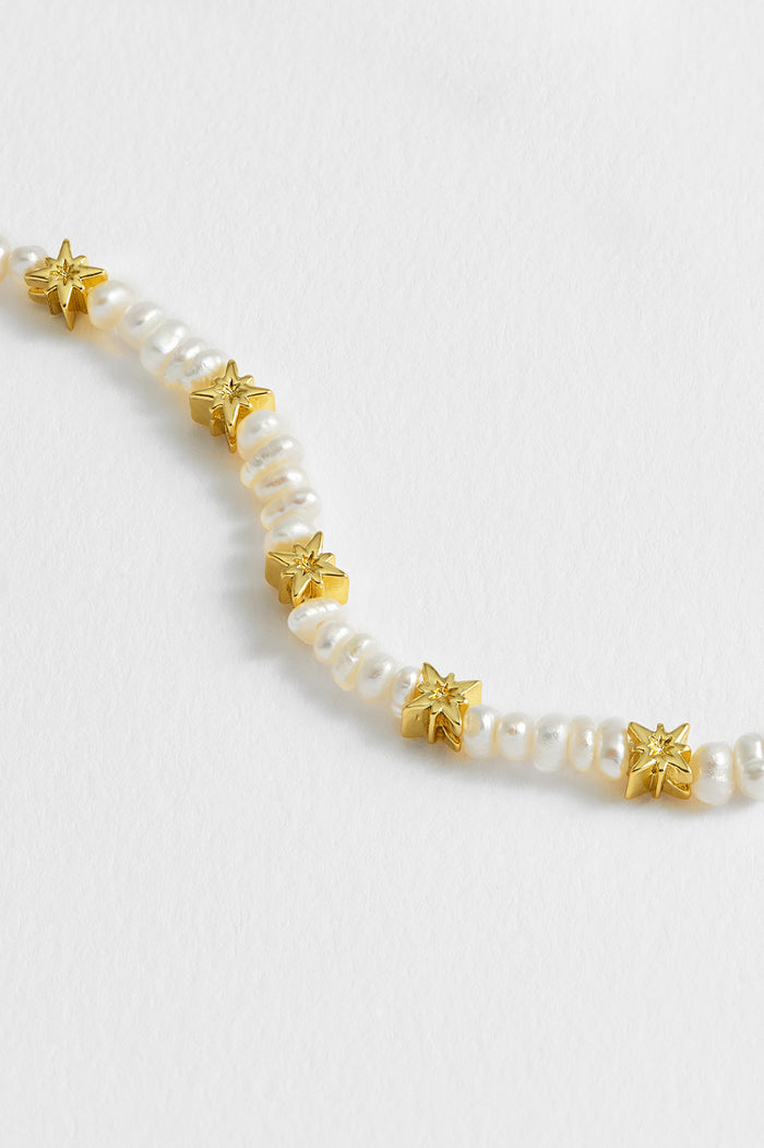 Estella Bartlett Pearl Northern Star Bracelet Gold Plated | Pearl