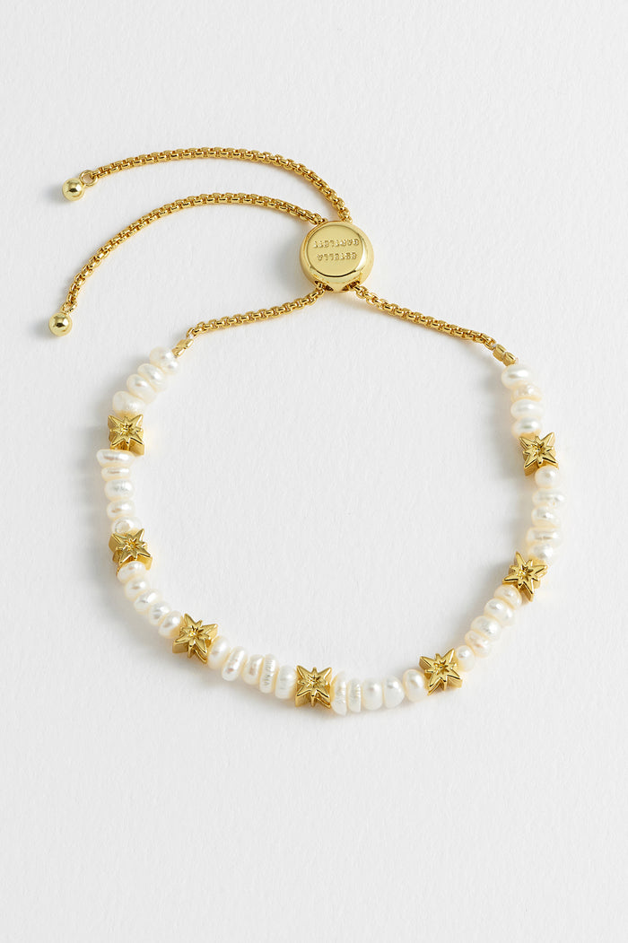 estella bartlett Pearl Northern Star Bracelet Gold Plated | Pearl