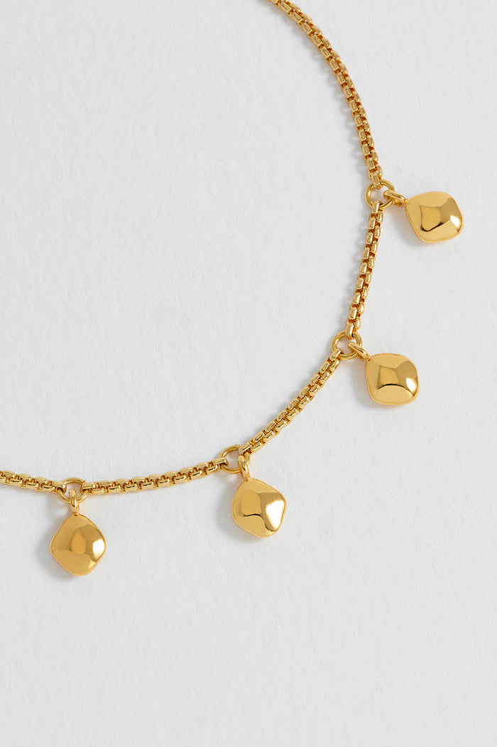 Estella Bartlett Pebble Double Chain Bracelet Gold Plated