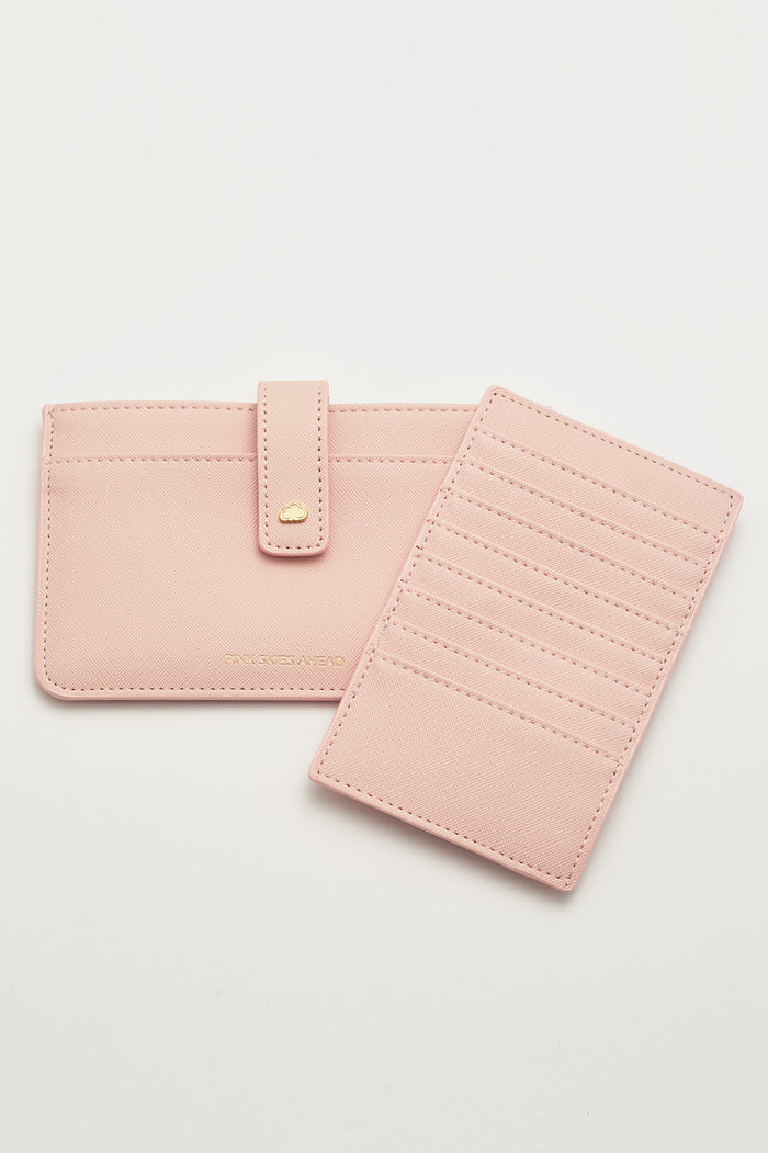 Estella Bartlett Pink Skies Ahead Travel Document Wallet Blush