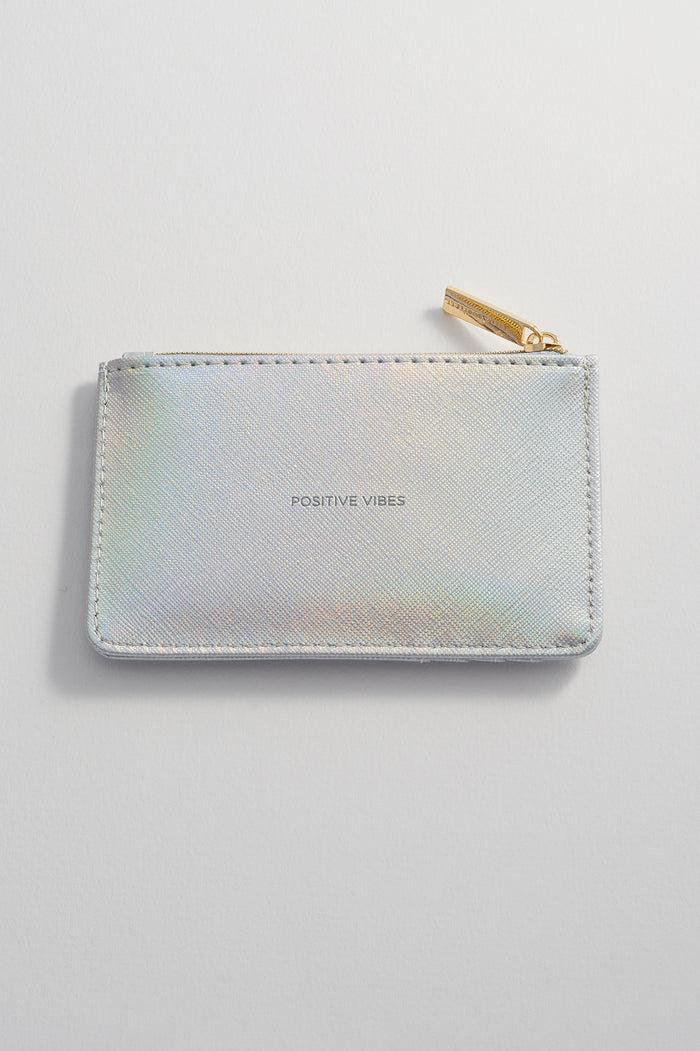 Estella Bartlett Positive Vibes Rectangle Card Purse Iridescent